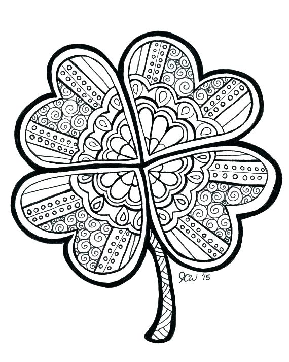 570x713 Printable Shamrock And Sample Shamrock Documents In Word