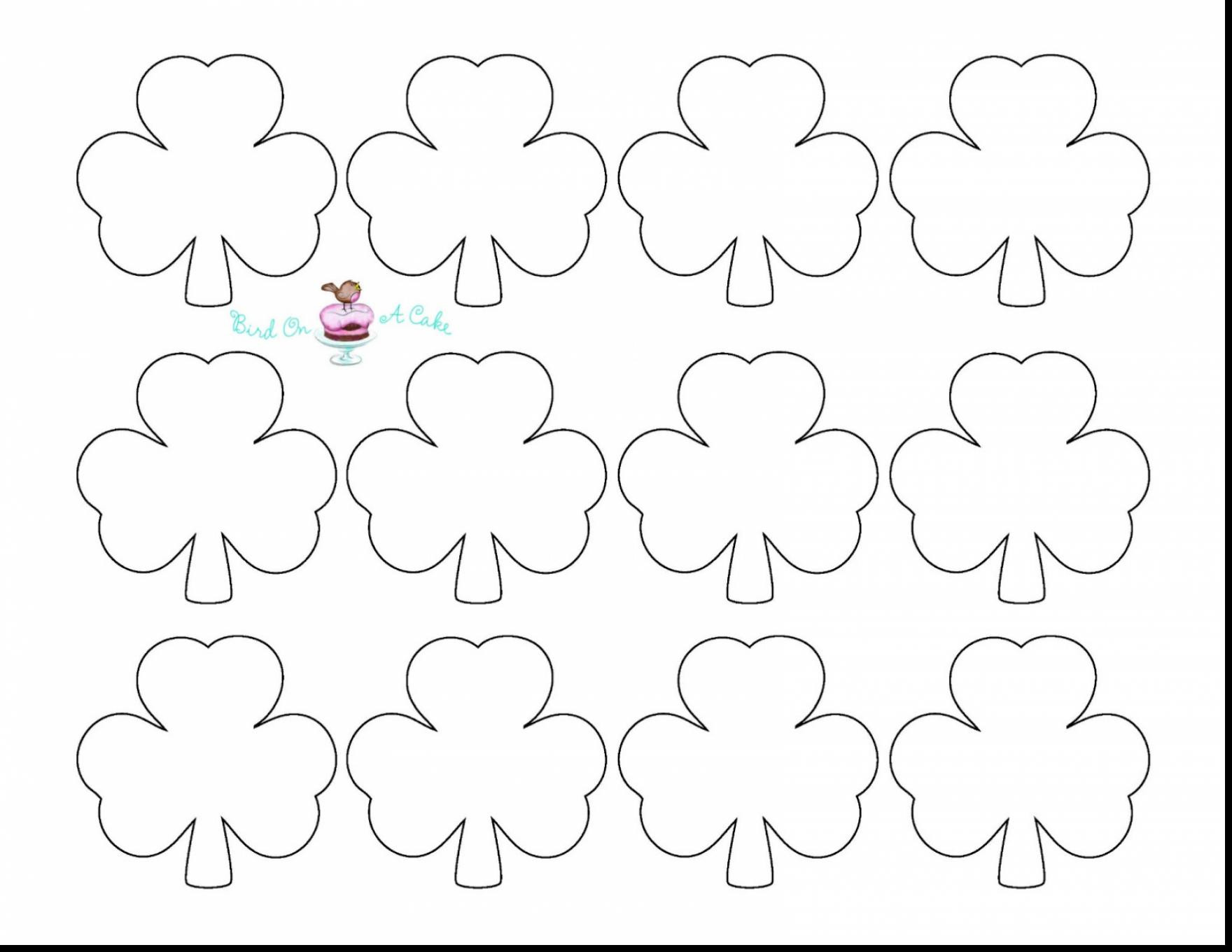 1760x1360 Shamrock Coloring Page Simple Pages Printable Color Free Kids Holy