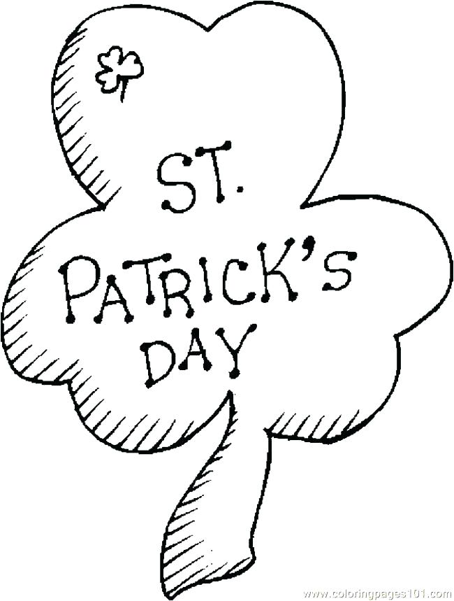 650x859 Shamrock Printable Coloring Pages Shamrock Coloring Pages To Print