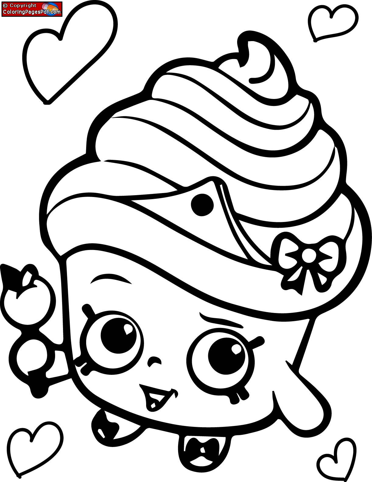1222x1583 Shopkins Coloring Pages Free Printable Nemesys