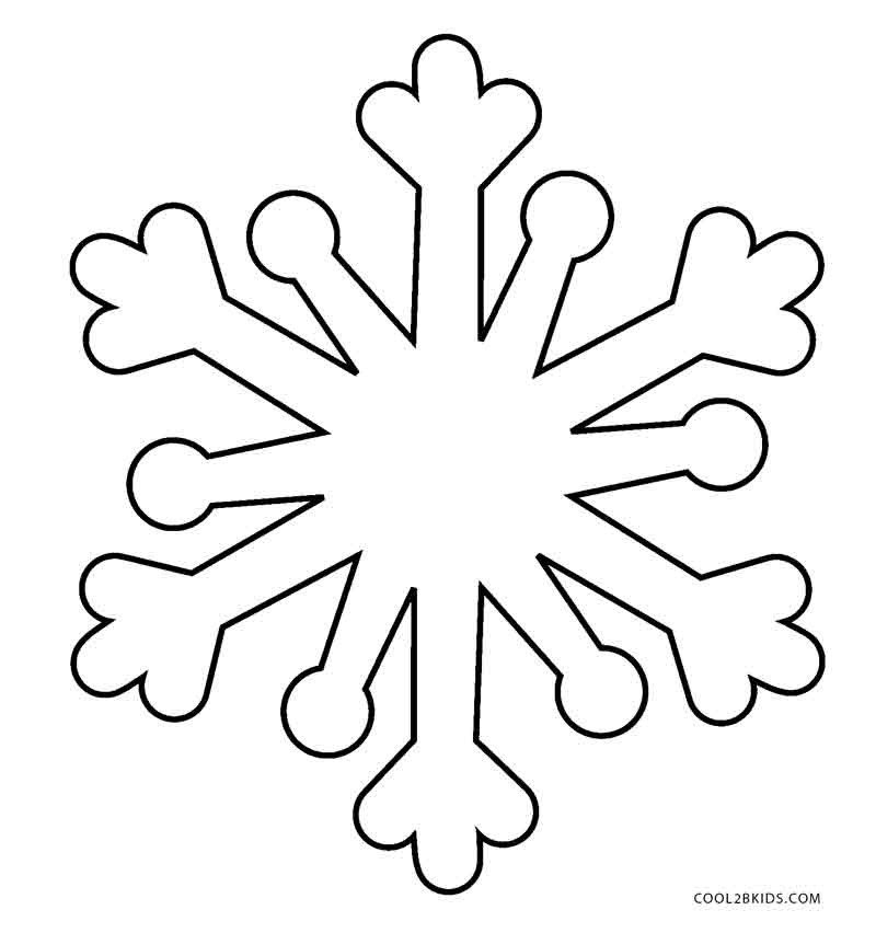 800x852 Printable Snowflake Coloring Pages For Kids Brilliant