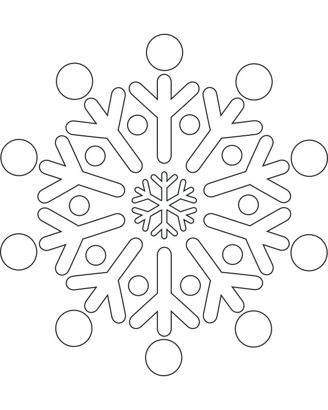 640x800 Surprising Snowflakes Coloring Pages Usedauto Club