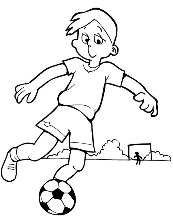 600x777 Soccer Coloring Pages Printable Boys Football For Page Design