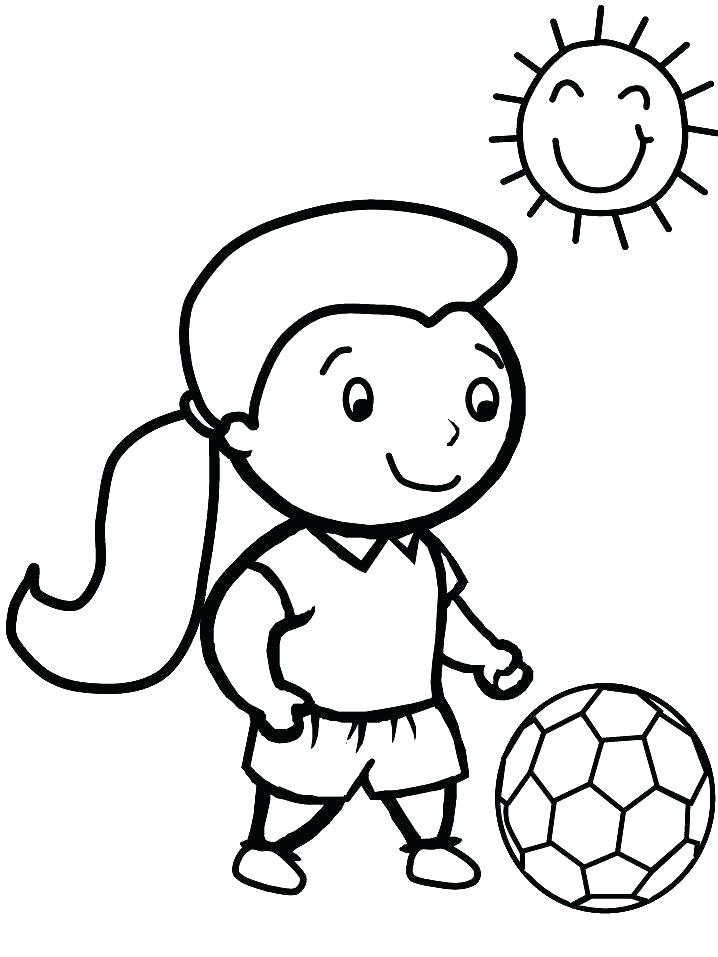718x957 Soccer Players Coloring Pages Soccer Coloring Pages Printable