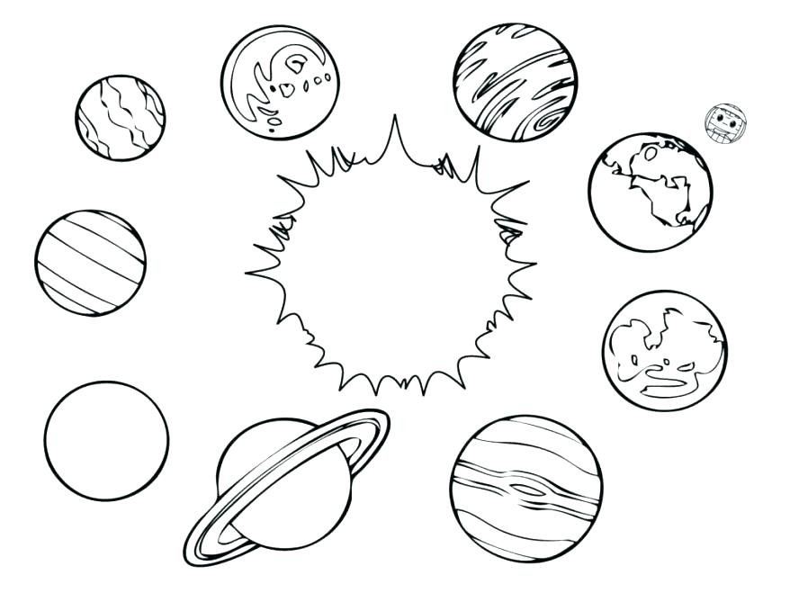 878x659 Solar System Coloring Pages Solar Tem Coloring Book Printable