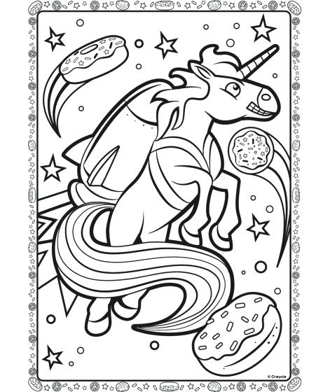471x560 Unicorn In Space Coloring Page Free Printable Outer Space Coloring