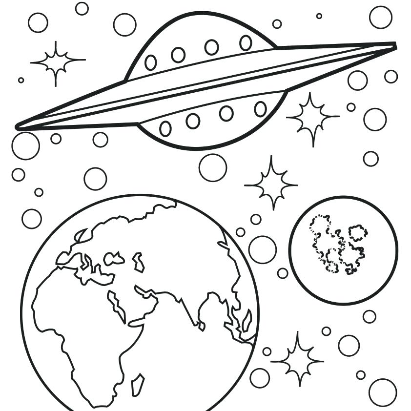 842x842 Flat Coloring Page Unique Outer Space Coloring Pages In Cute