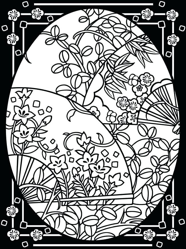 650x871 Stained Glass Coloring Pages For Adults Stained Glass Coloring