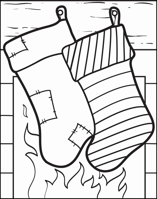 553x700 Free Printable Christmas Stockings Coloring Page For Kids Kids