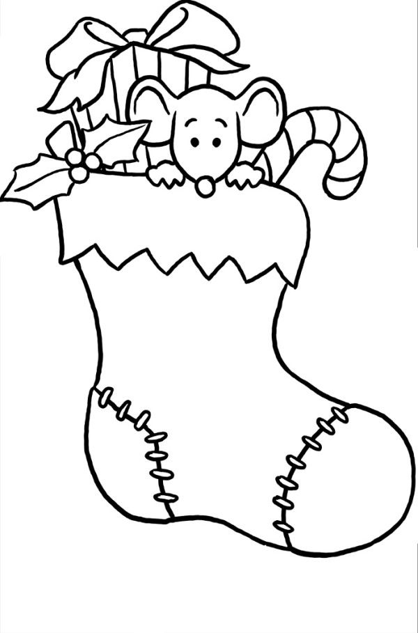 600x909 Stocking Coloring Page Printable Stocking Coloring Page