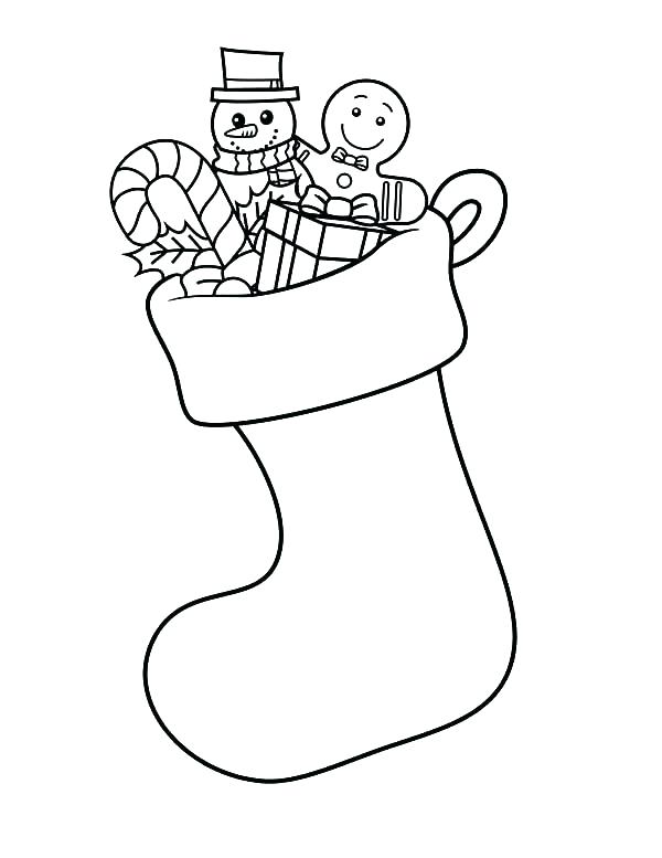 600x777 Stocking Coloring Page Printable Stocking Coloring Pages Stockings