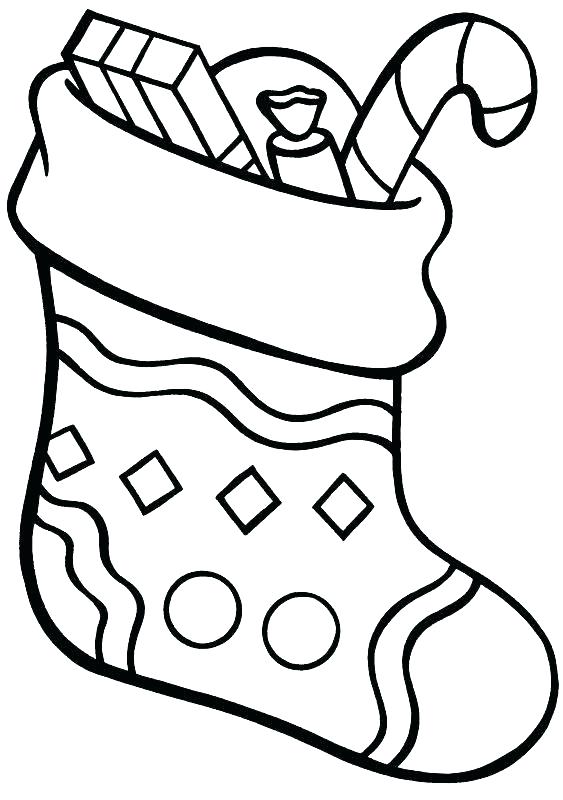 563x800 Stocking Coloring Sheets Stocking Coloring Page Classy Stocking
