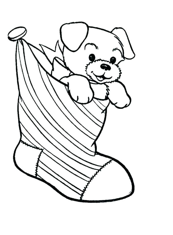 600x812 Stocking Coloring Sheets Stocking Coloring Page Stocking Coloring