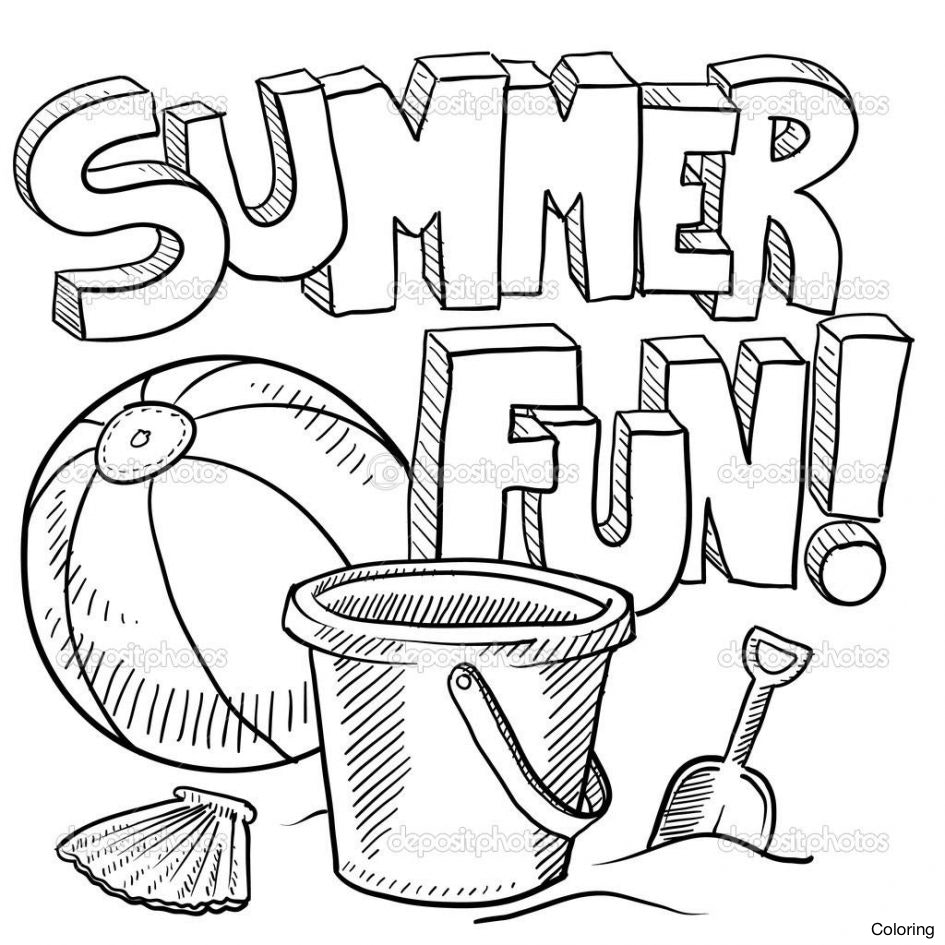 945x945 Summer Coloring Pages Pdf
