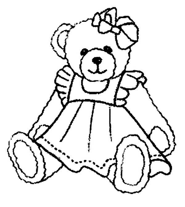 600x673 Teddy Bear Coloring Pages Printable
