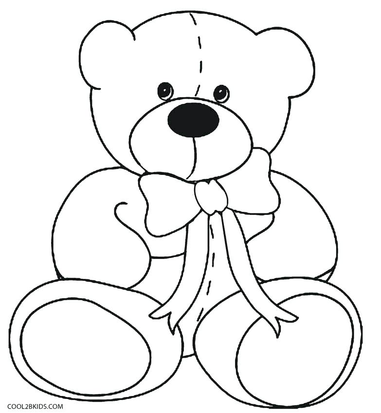783x850 Teddy Bears Coloring Pages