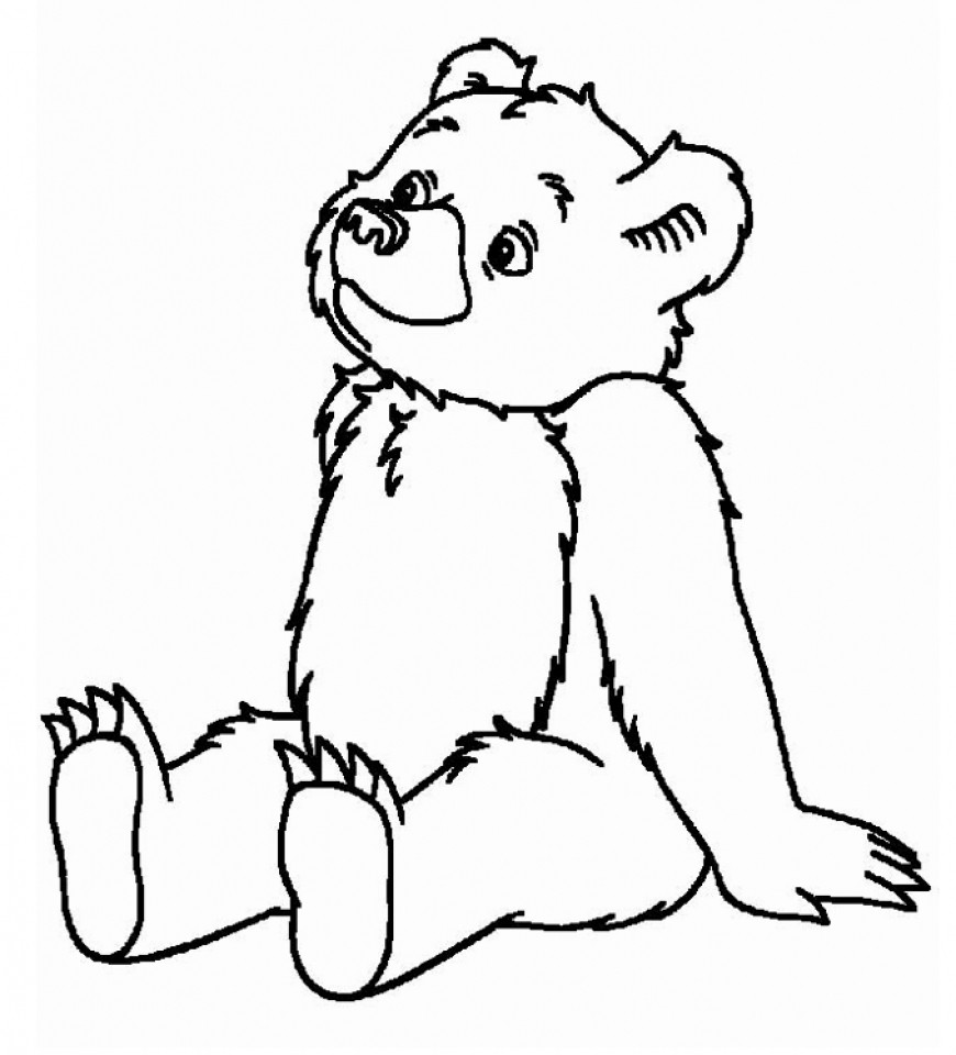 870x960 Coloring Pages Of Teddy Bears To Print Wagashiya
