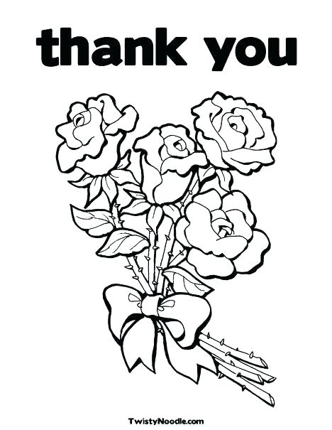 468x605 Marvellous Thank You Coloring Pages Printable Of Cards Astounding
