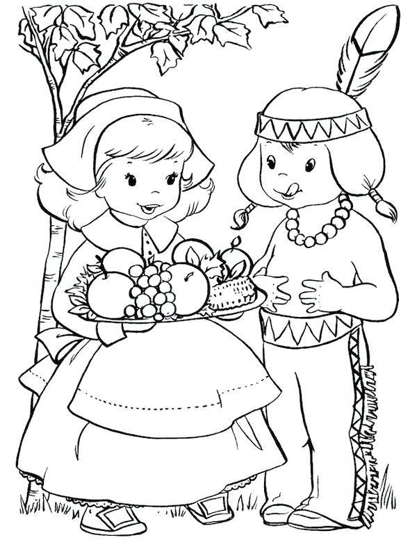 600x790 Thanksgiving Color Pages