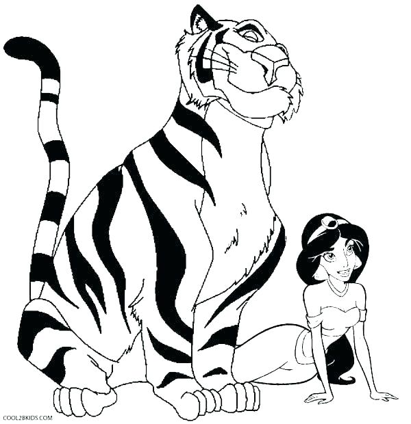 600x620 Cute Tiger Coloring Pages Tiger Coloring Book Together