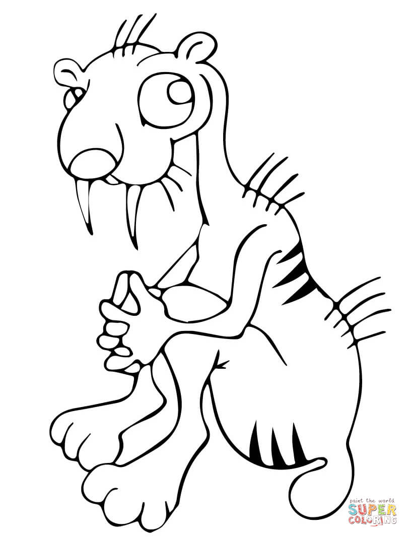 810x1066 Outstanding Saber Tooth Tiger Coloring Pages S