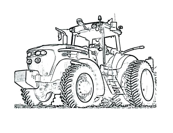 736x568 Printable Tractor Coloring Pages Tractor Coloring Pages Easy