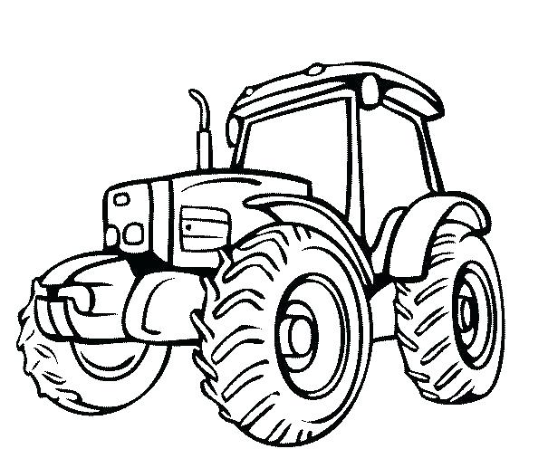 605x517 Tractor Coloring Pages Best Tractor Coloring Pages To Print