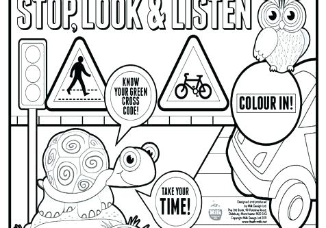 476x333 Stop Light Coloring Page Road Sign Coloring Pages Street Coloring