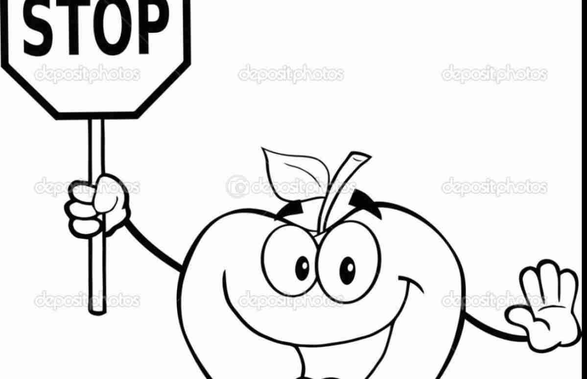 1199x774 Stop Sign Coloring Page Printable Image Mesmerizing Olegratiy