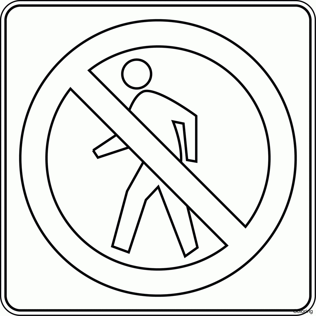 1024x1024 Unique Traffic Signs Coloring Pages Design Printable Coloring Sheet