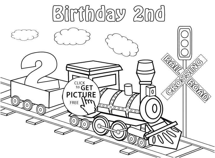 827x609 Printable Train Coloring Pages