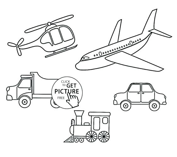 562x500 Transportation Coloring Page Medium Size Of Transportation