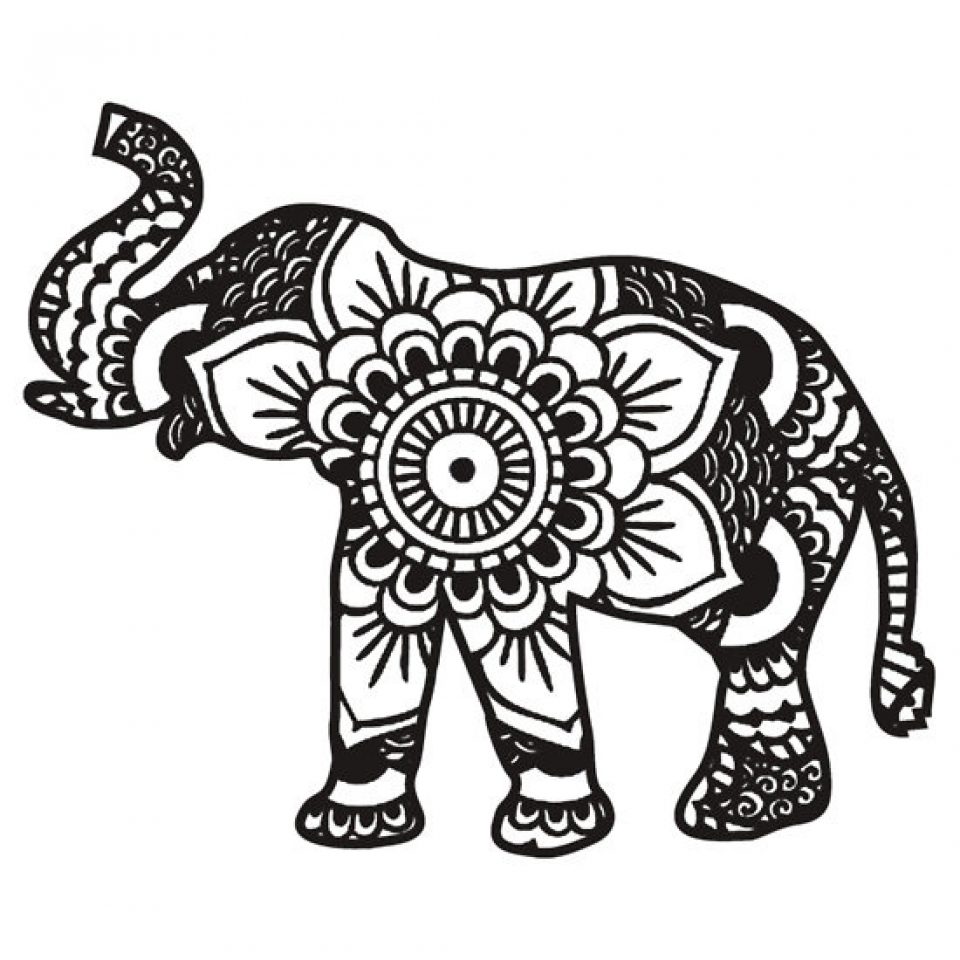 960x960 Coloring Pages Elephant Printable Color Page Free Image