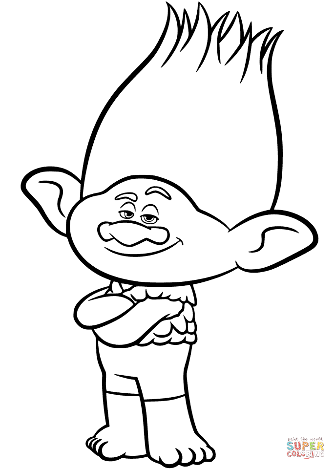 686x960 Trolls Coloring Pages Printables