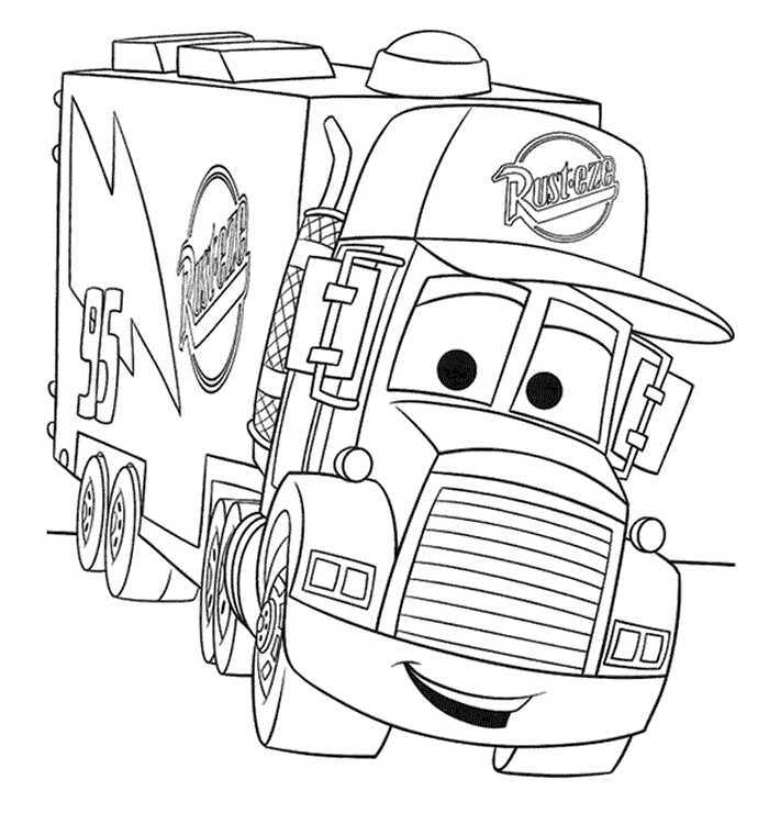 700x750 Truck Coloring Pages Free Printable