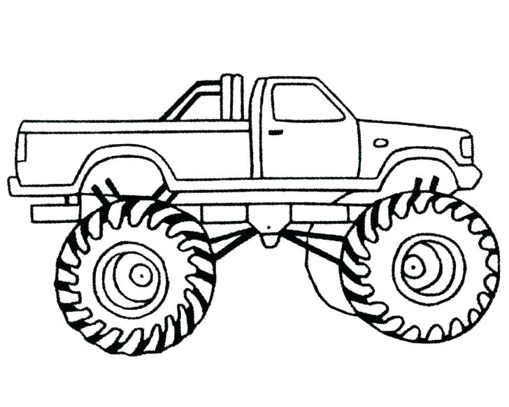728x582 Bigfoot Monster Truck Coloring Pages