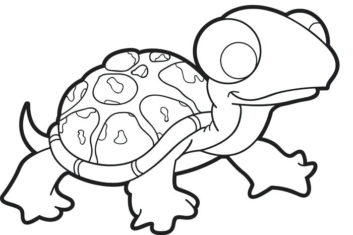 700x466 Printable Turtle Coloring Pages Cartoon Baby Turtle Coloring Page