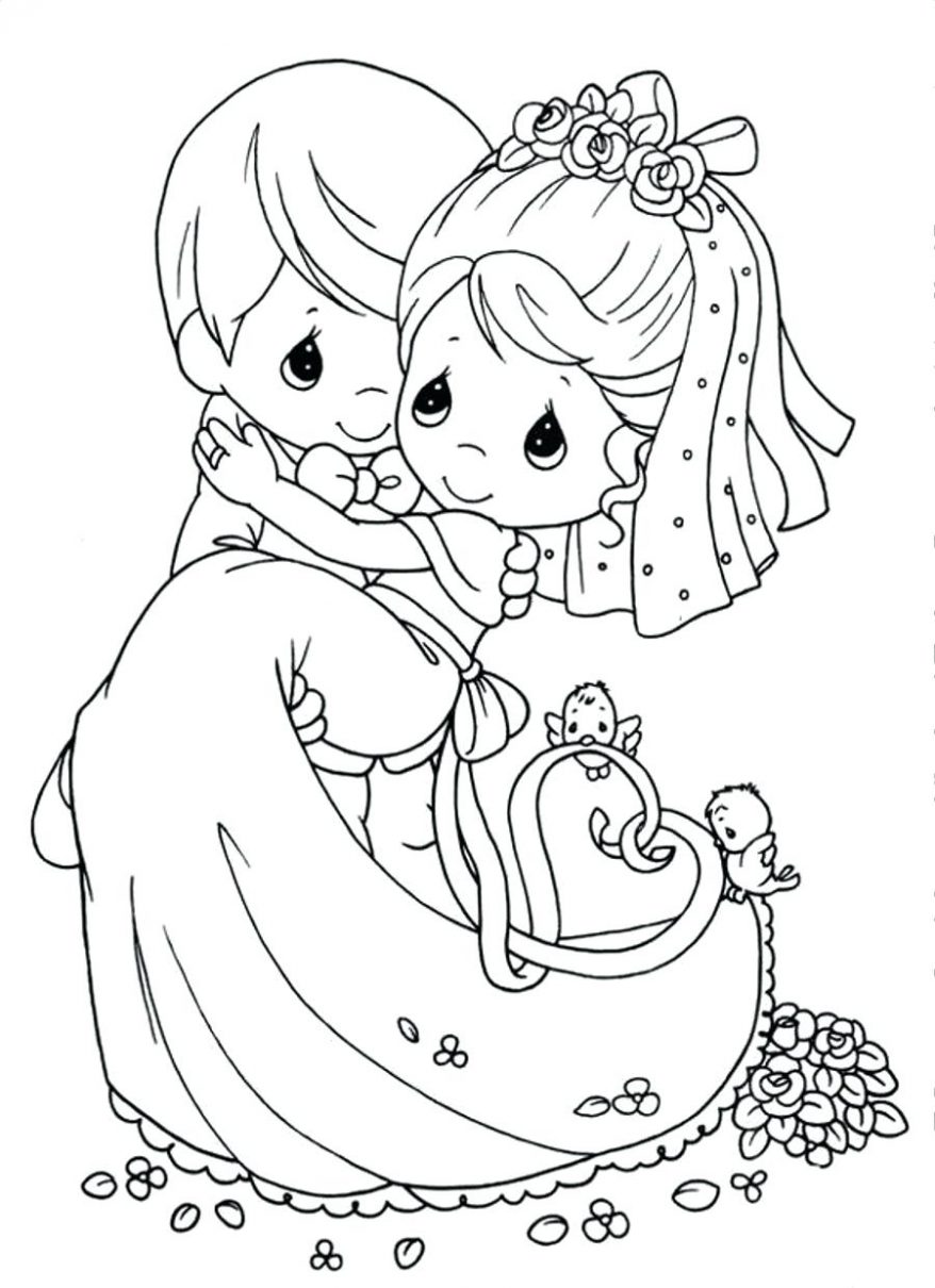 878x1210 Free Printable Wedding Coloring Pages Book Or On Printable Wedding