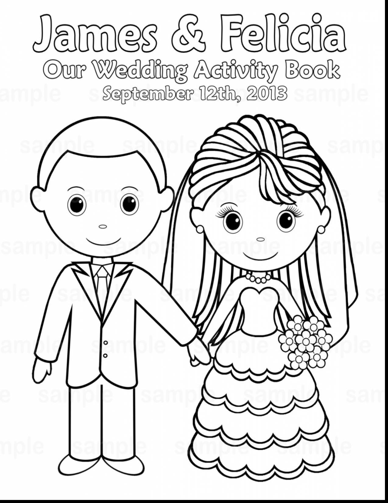 1274x1650 Excellent Printable Wedding Coloring Book With Pages Free