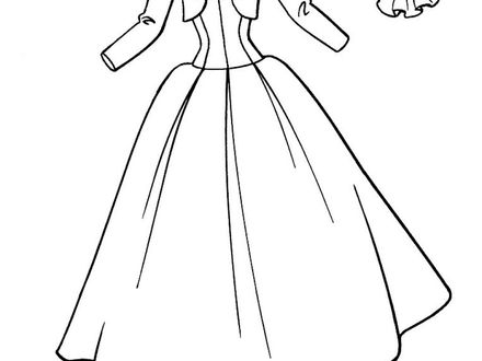 Printable Wedding Dress Coloring Pages