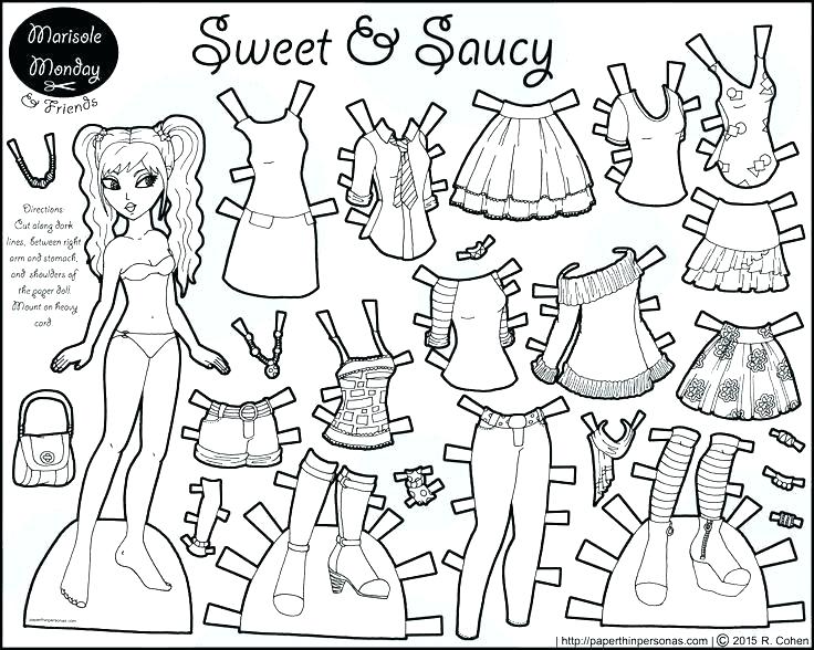736x588 Paper Dolls Coloring Pages Coloring Pages Of Girl Dolls Kids Paper
