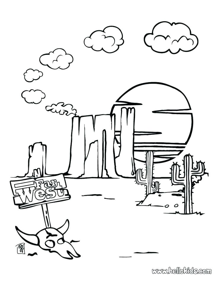 736x951 Old West Coloring Pages