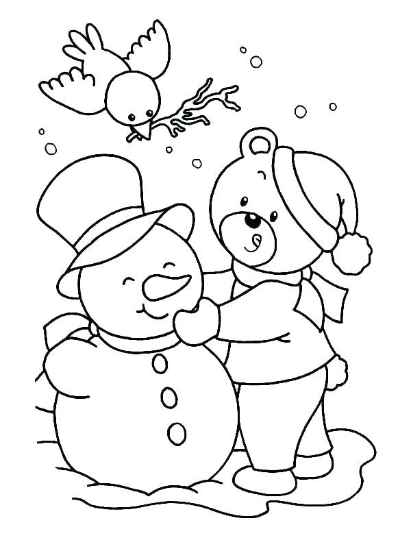 600x785 Printable Coloring Pages Winter Coloring Book Pages To Print