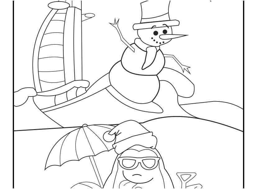 827x609 Winter Wonderland Coloring Pages Printable Coloring Pages Winter