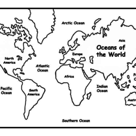 268x268 Printable World Map Coloring Page For Kids Coloring