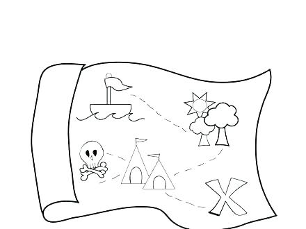 440x330 Treasure Map Coloring Pages Treasure Map Coloring Pages Page Free