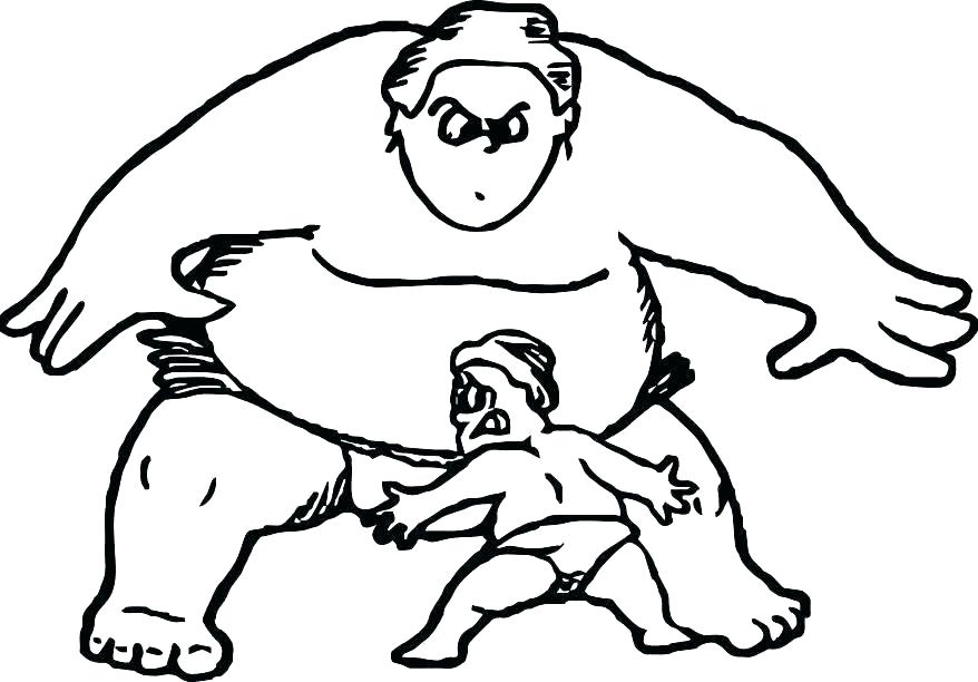878x612 Terrific Wrestlers Coloring Pages Terrific Wrestlers Coloring
