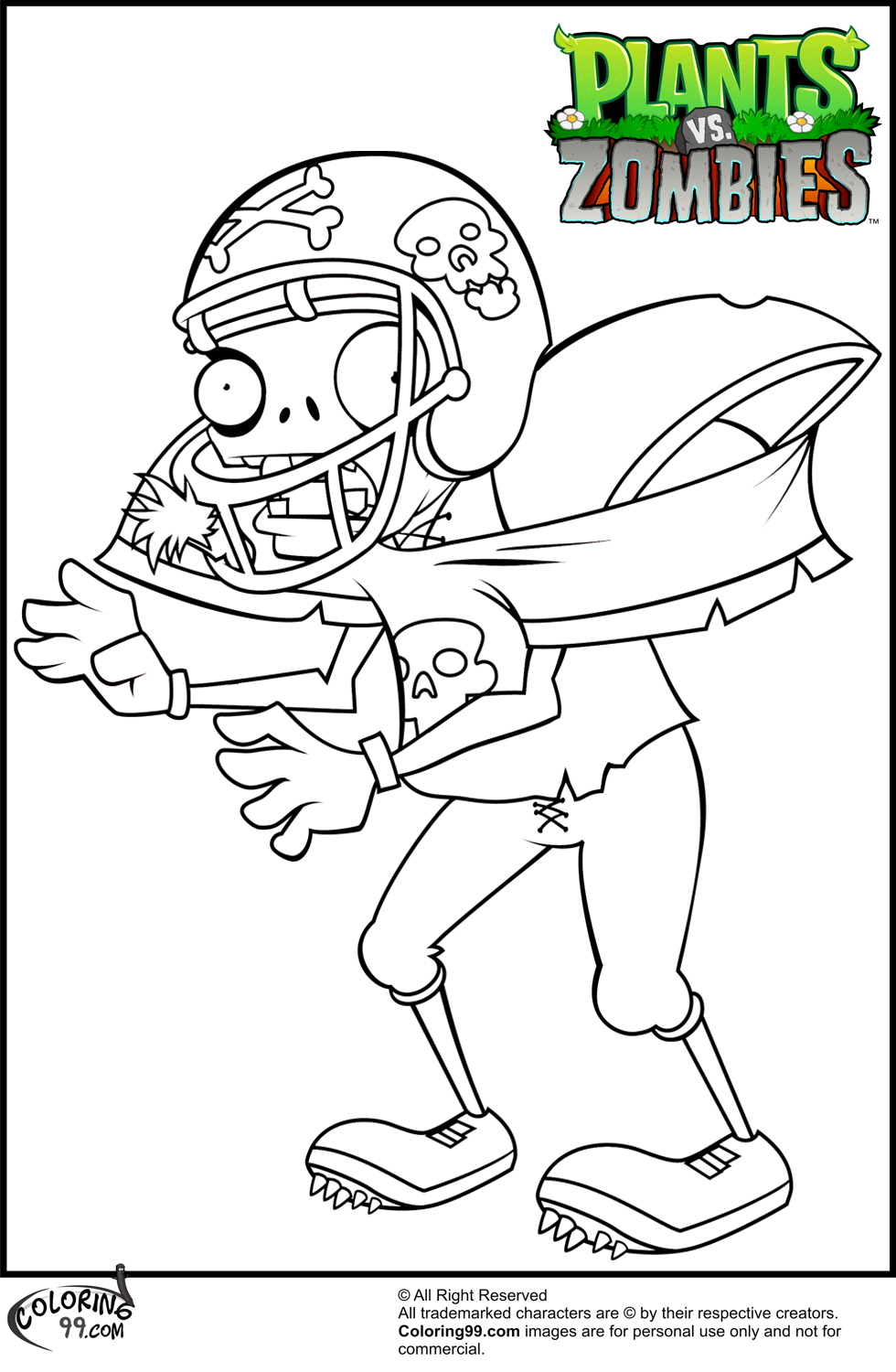 980x1500 Terrific Plants Vs Zombies Coloring Pages Dokardokarz Sheets
