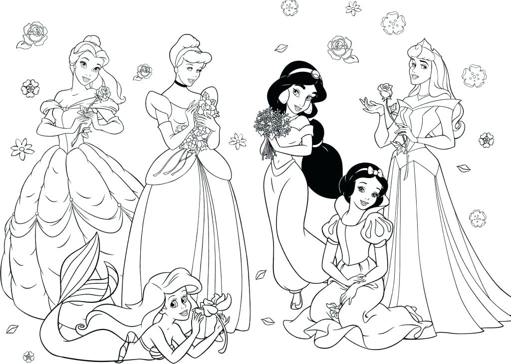 1024x730 Christmas Princess Coloring Pages Printable Coloring Pages