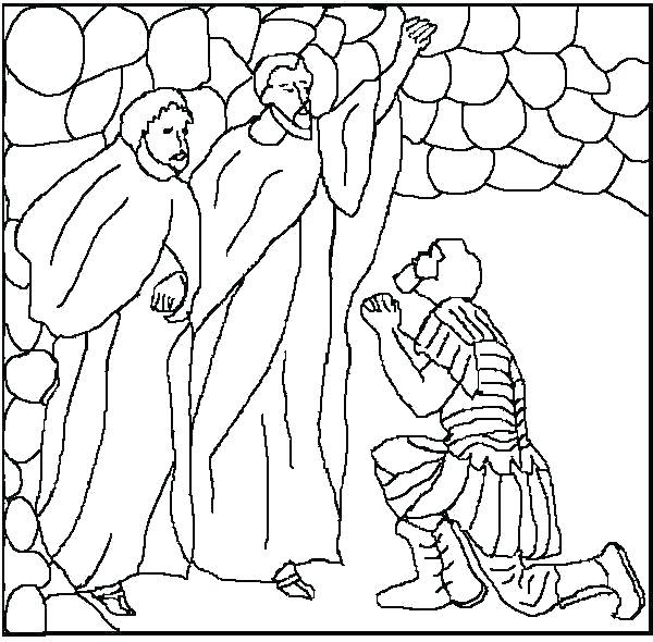 600x590 Paul And Silas Coloring Page And Prison Coloring Page In Jail